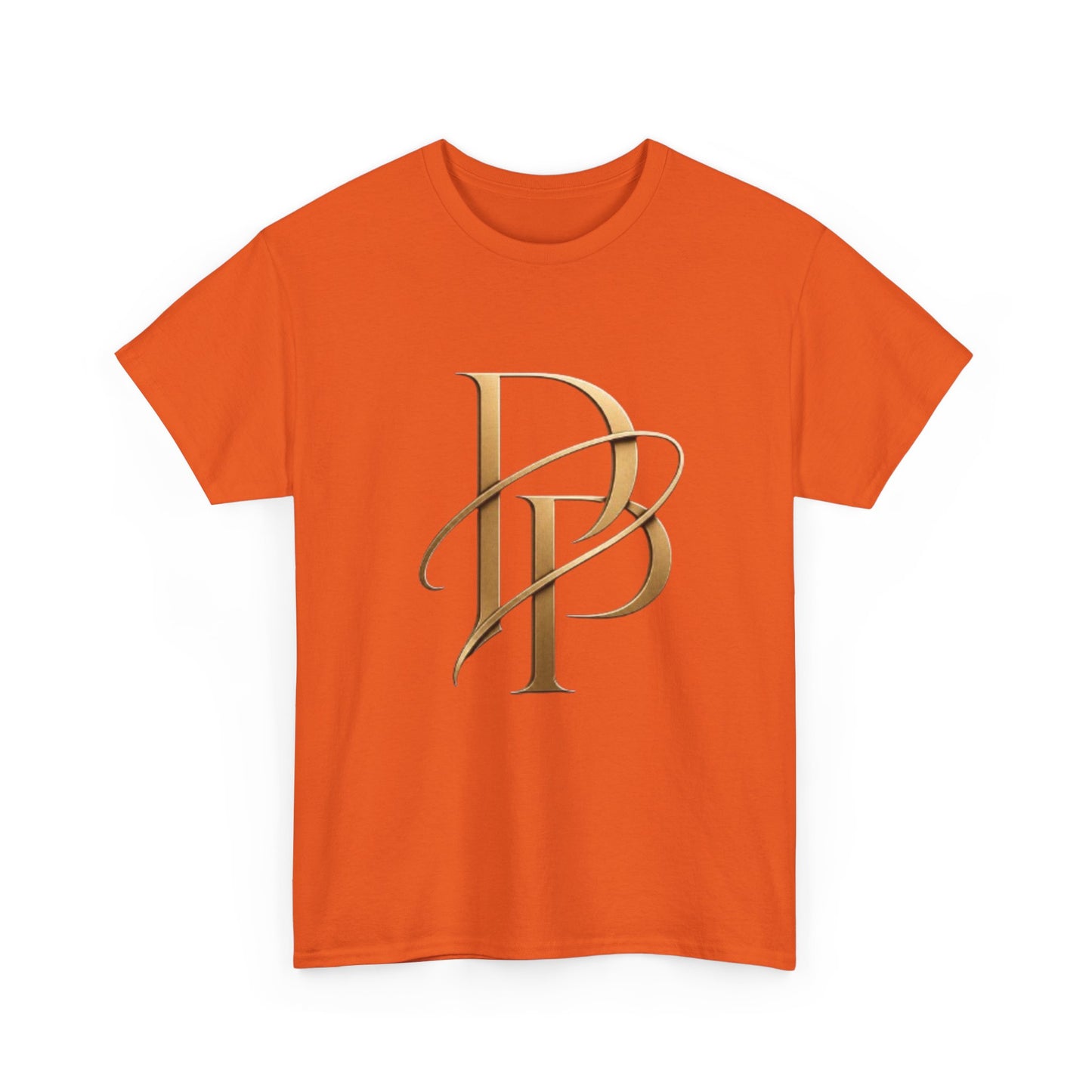 Monogram Gold PP Tee — Elegant Personalized Initials T-Shirt