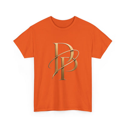 Monogram Gold PP Tee — Elegant Personalized Initials T-Shirt