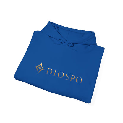 Diopso Logo Hoodie — Minimalist Luxury White Pullover