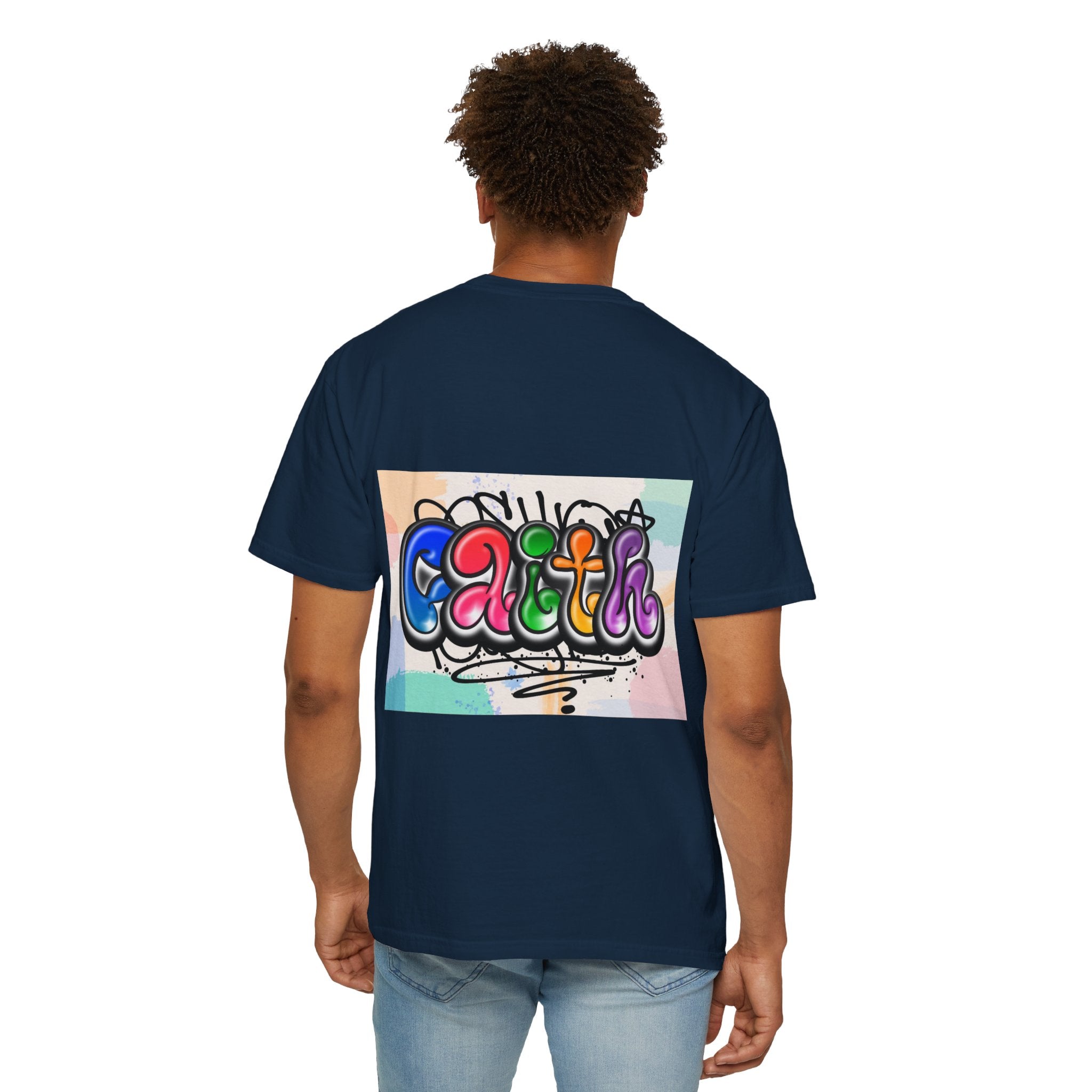 Faith Graffiti T-Shirt — Colorful Street Art Christian Tee