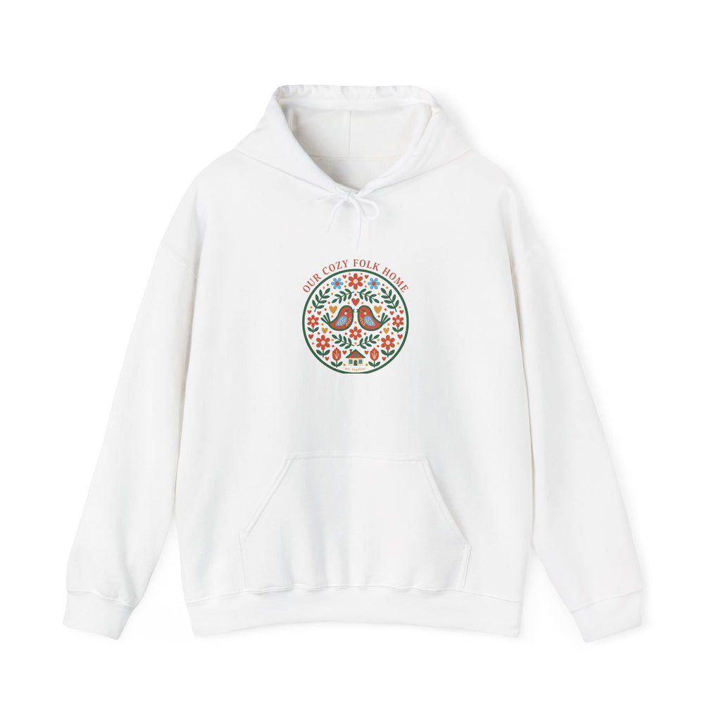 Floral Medallion Hoodie | folk art print, rustic motif