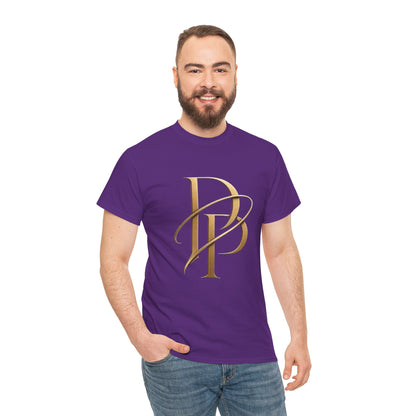 Monogram Gold PP Tee — Elegant Personalized Initials T-Shirt