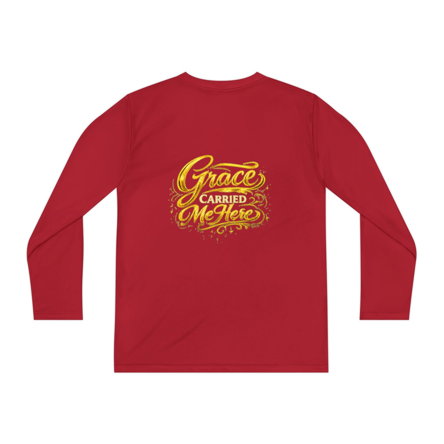 Diospo Youth Long Sleeve Tee — Elegant Gold Monogram DP Design