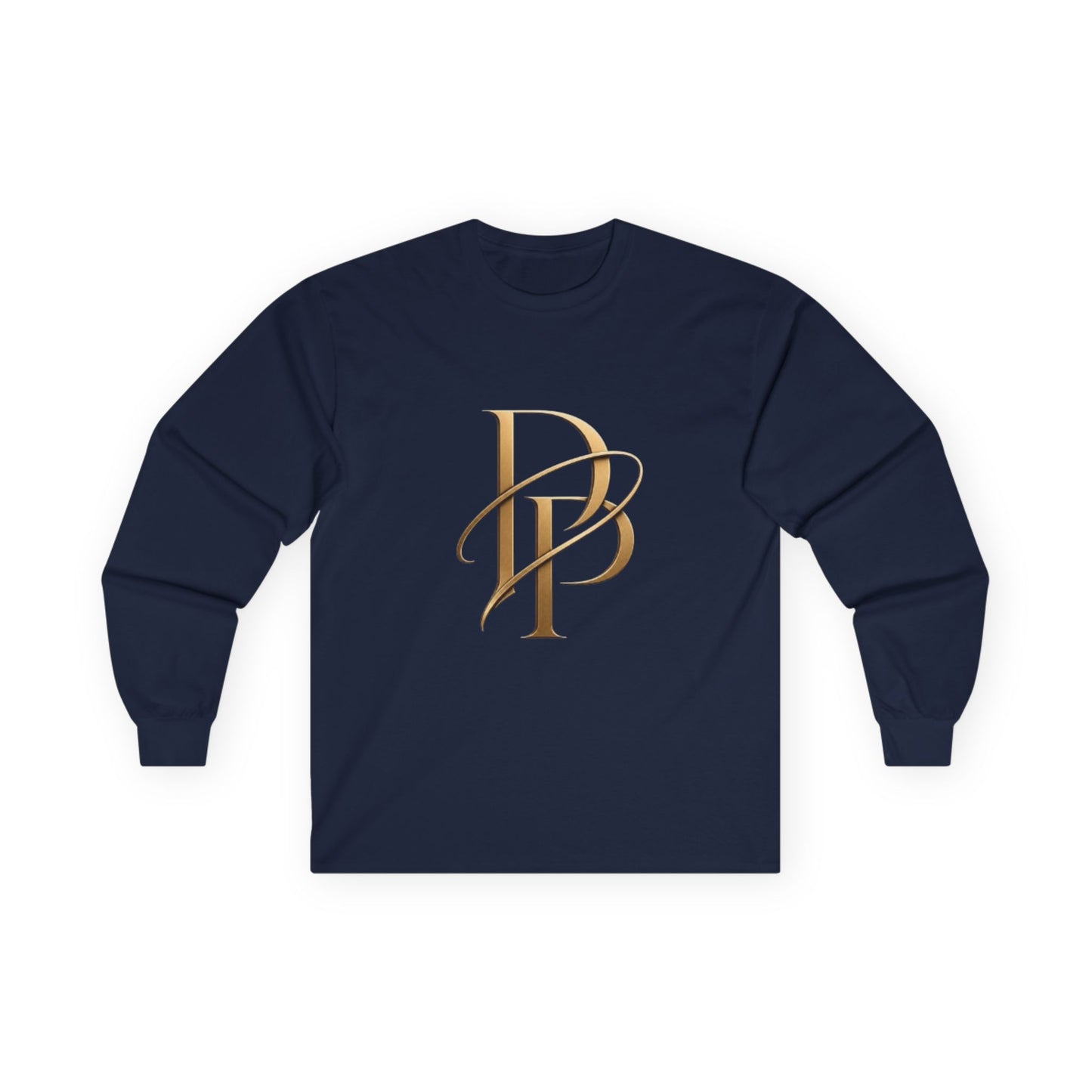 Monogram PB Gold Script Long Sleeve Tee