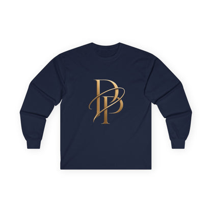 Monogram PB Gold Script Long Sleeve Tee