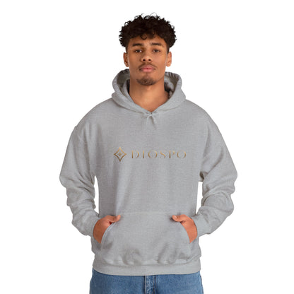 Diopso Logo Hoodie — Minimalist Luxury White Pullover