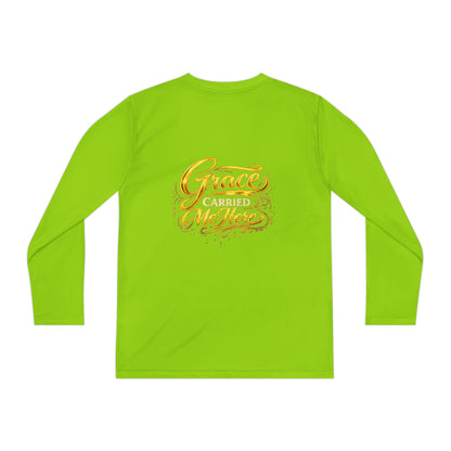 Diospo Youth Long Sleeve Tee — Elegant Gold Monogram DP Design