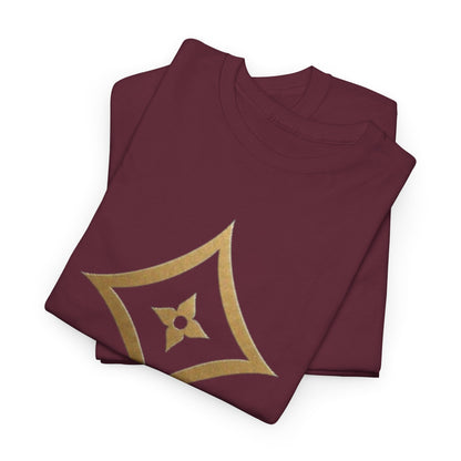 Monogram Gold PP Tee — Elegant Personalized Initials T-Shirt