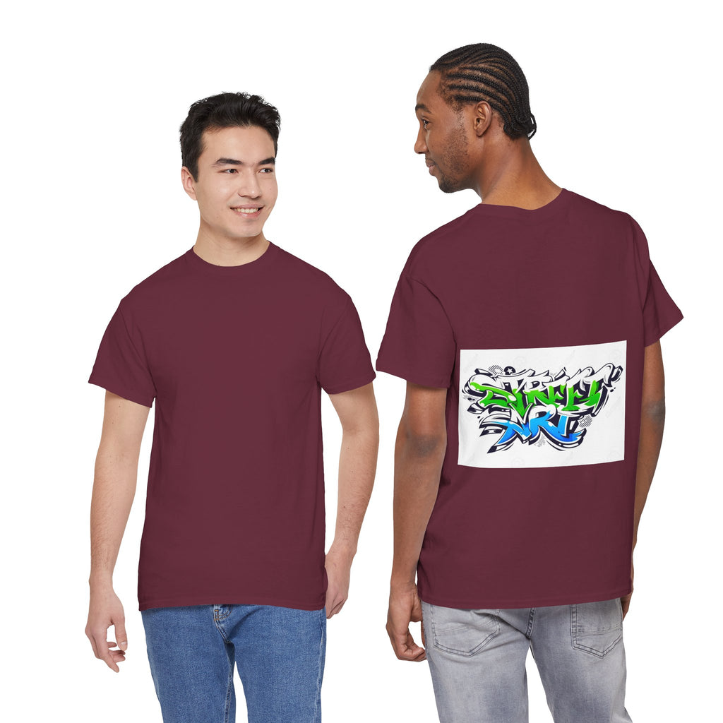 Graffiti Street Art Tee — Bold Neon 'Street Art' Back Print