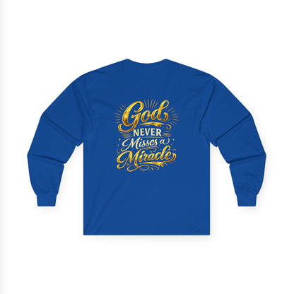 Monogram PB Gold Script Long Sleeve Tee