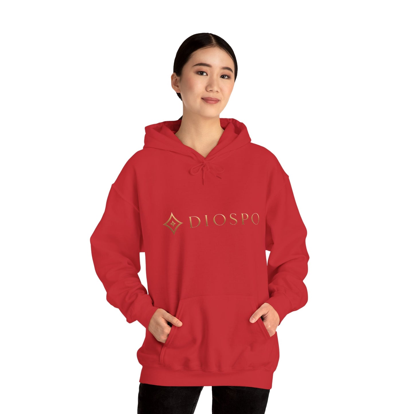 Diopso Logo Hoodie — Minimalist Luxury White Pullover