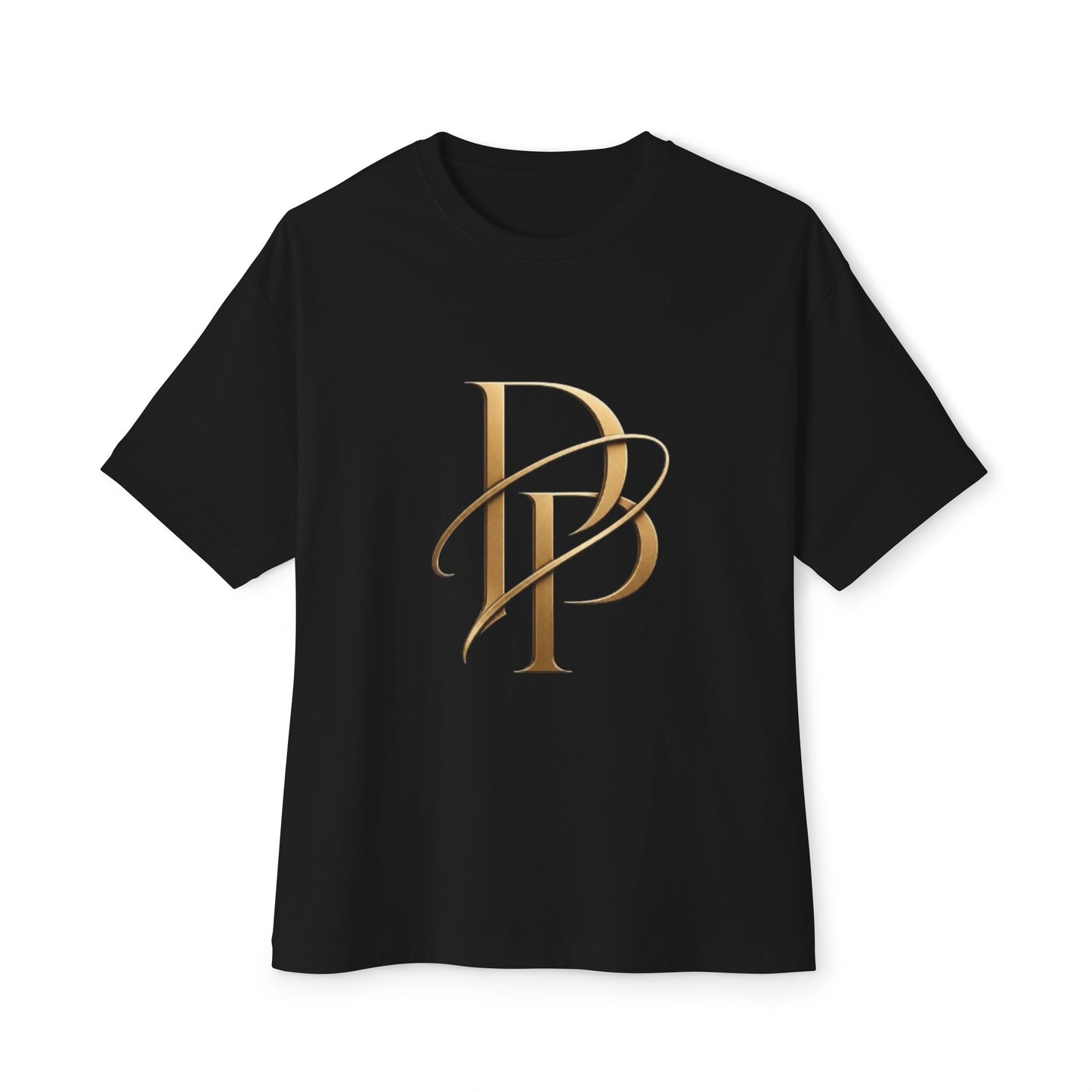 Monogram PB Gold Script Tee
