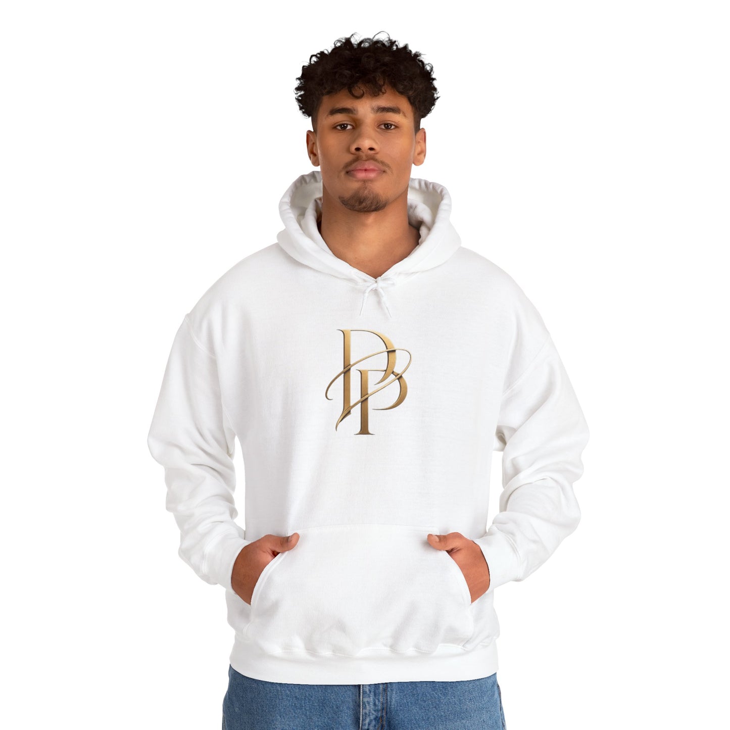 Diopso Purpose Logo Hoodie — Minimalist Luxury White Pullover