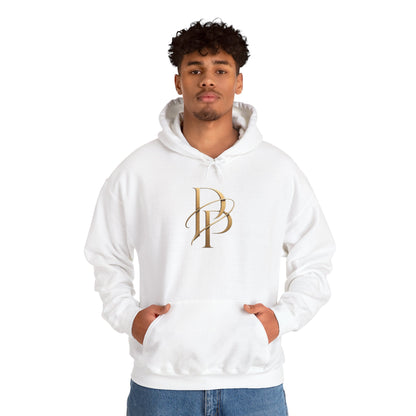 Diopso Purpose Logo Hoodie — Minimalist Luxury White Pullover