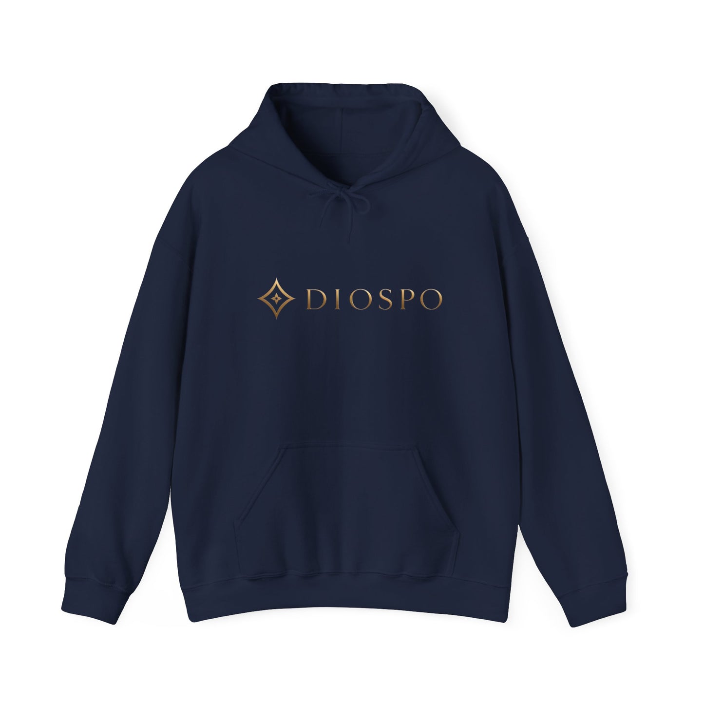 Diopso Logo Hoodie — Minimalist Luxury White Pullover