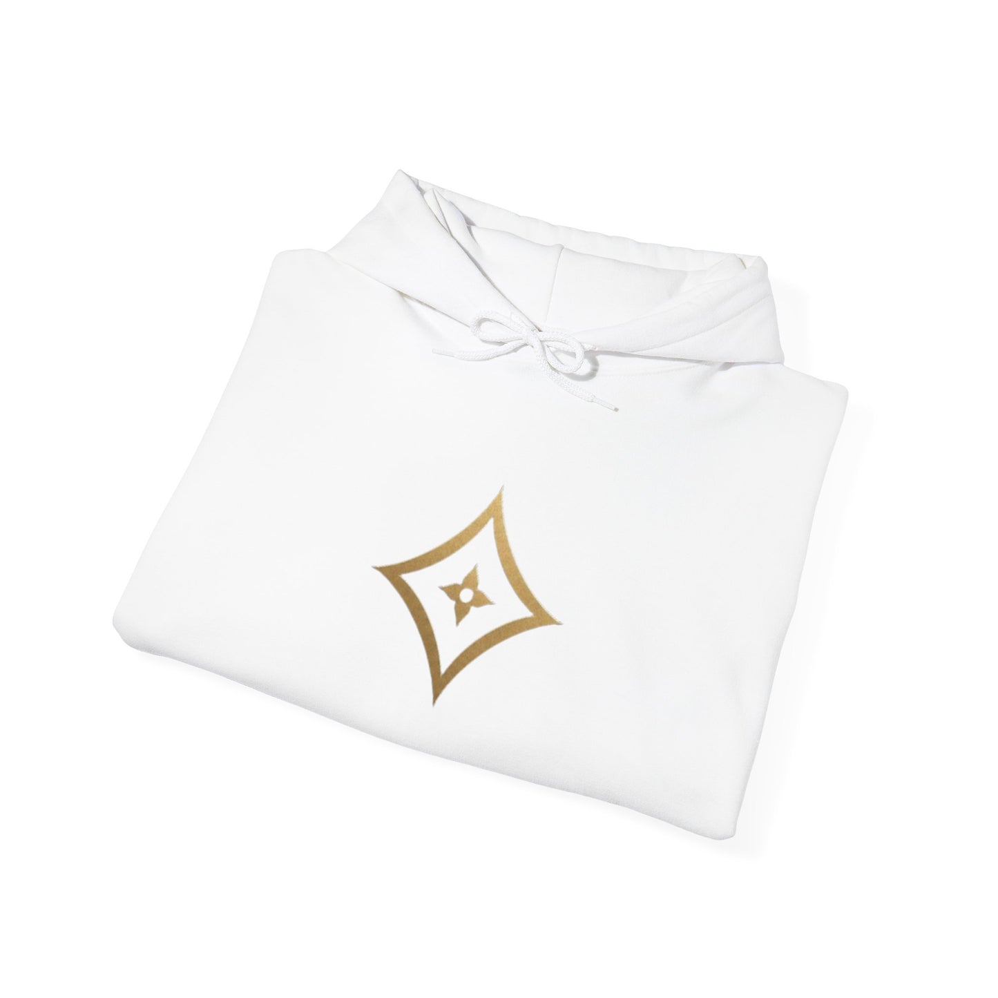 Diopso Logo Hoodie — Minimalist Luxury White Pullover