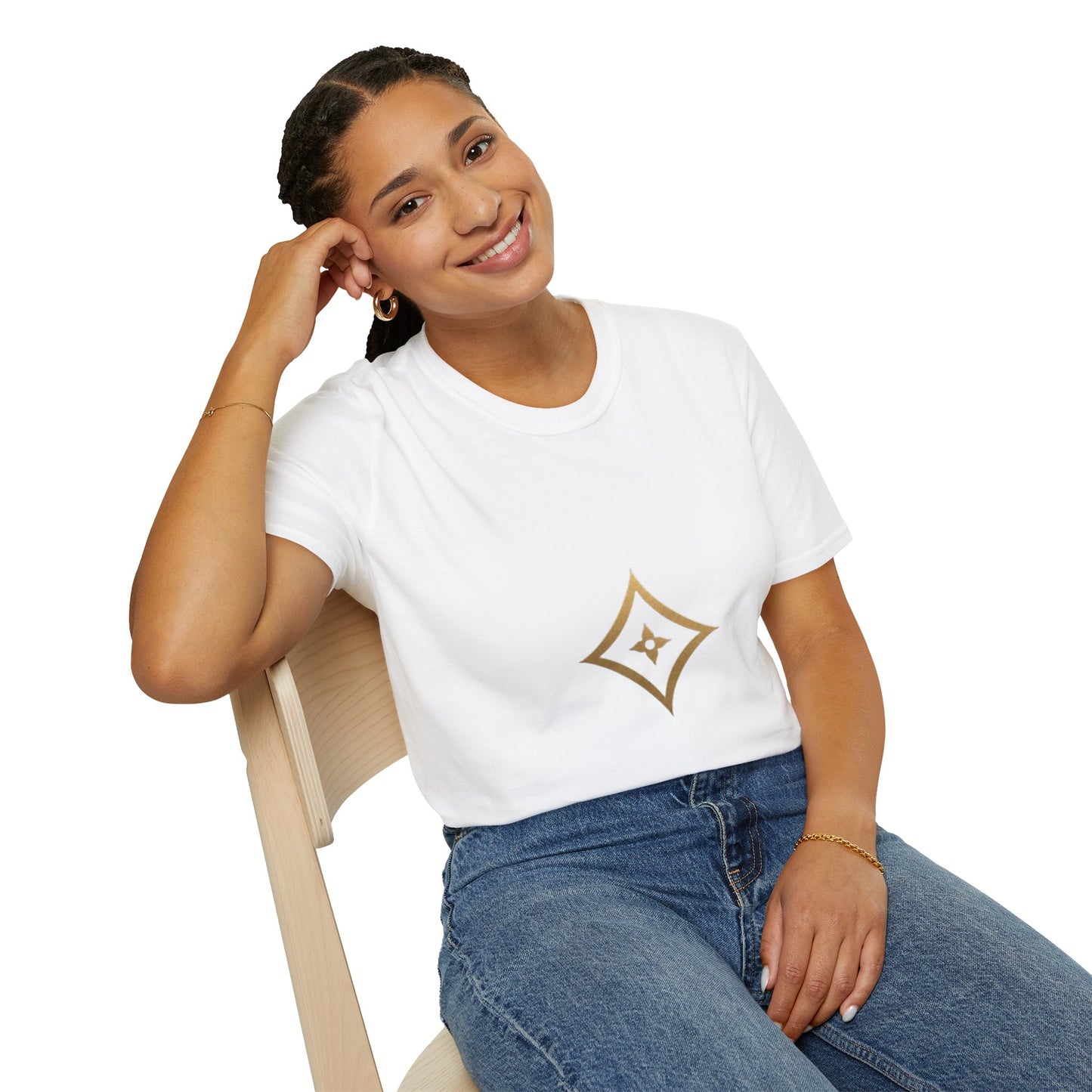 Gold Monogram Logo T-Shirt