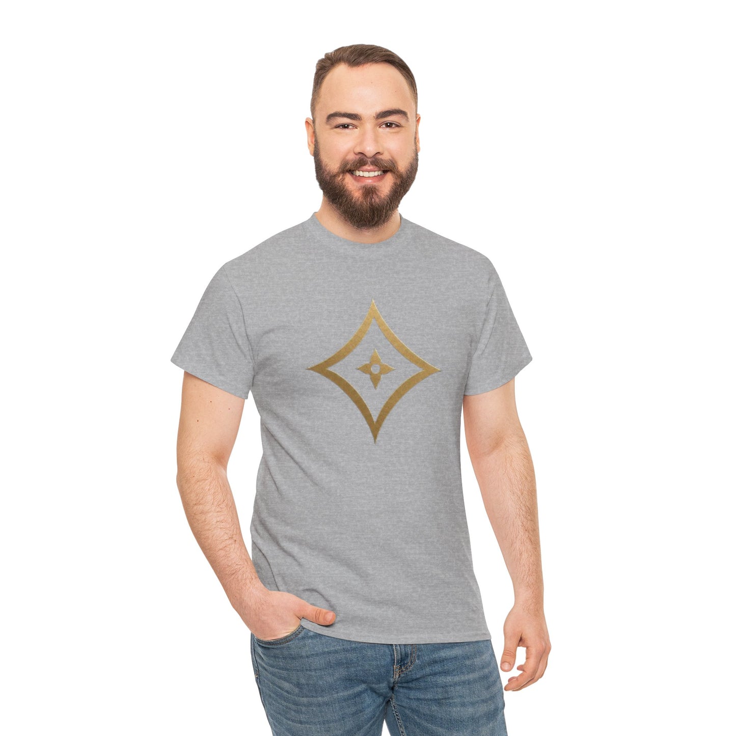 Monogram Gold PP Tee — Elegant Personalized Initials T-Shirt