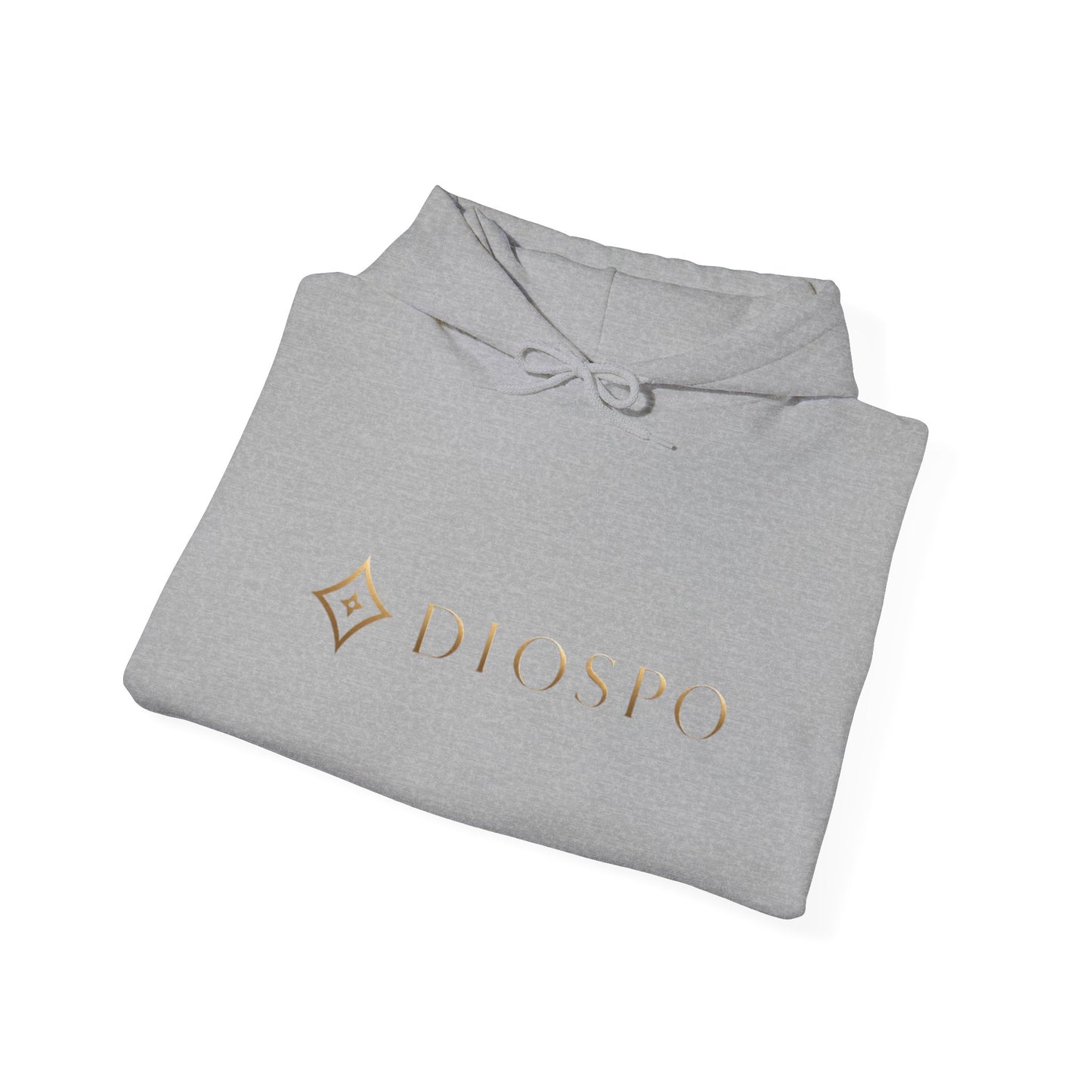 Diopso Logo Hoodie — Minimalist Luxury White Pullover
