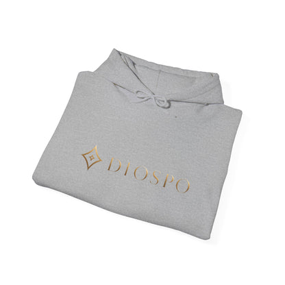 Diopso Logo Hoodie — Minimalist Luxury White Pullover