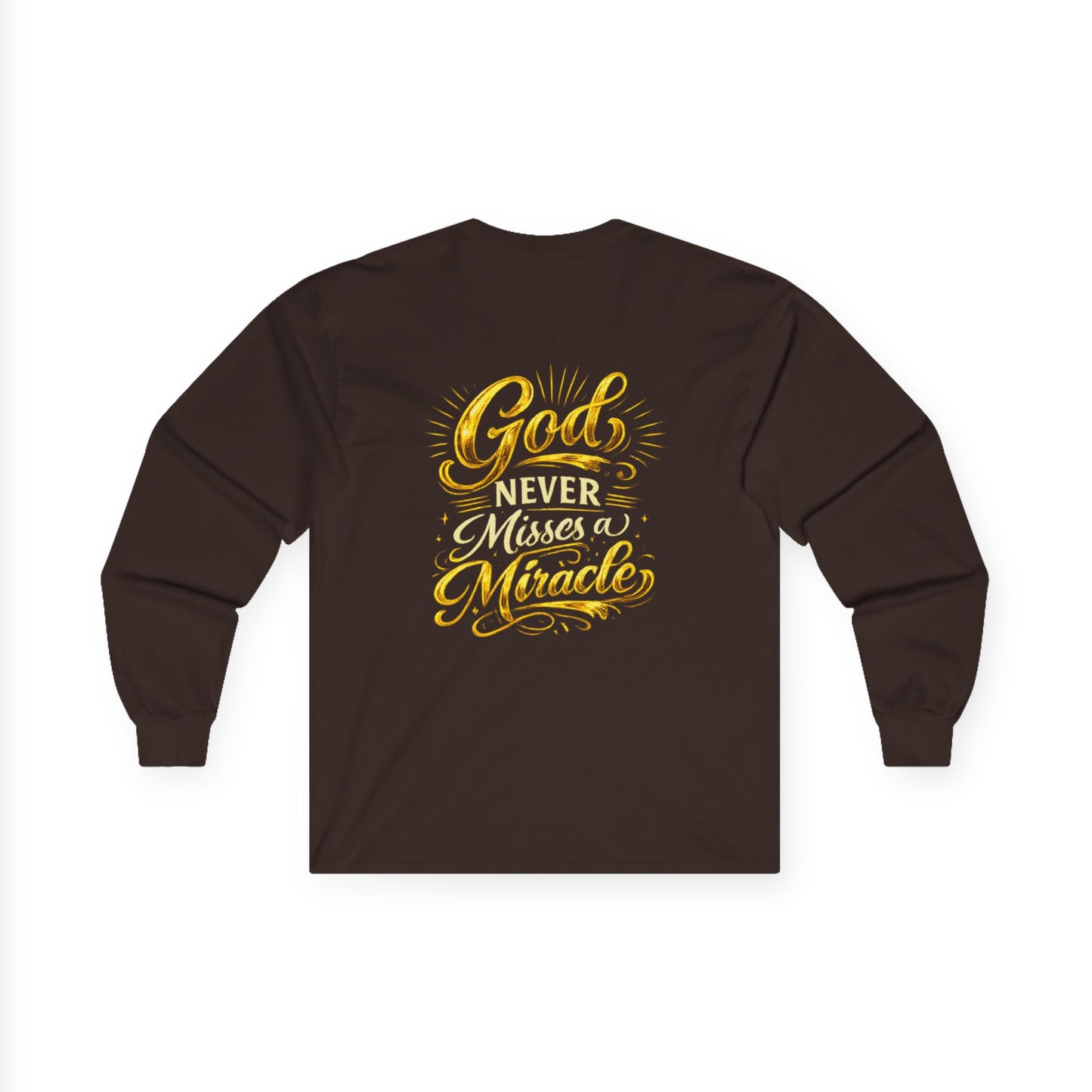 Monogram PB Gold Script Long Sleeve Tee