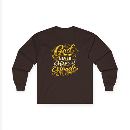 Monogram PB Gold Script Long Sleeve Tee