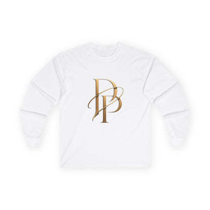 Monogram PB Gold Script Long Sleeve Tee