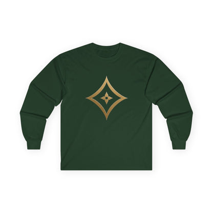 Monogram PB Gold Script Long Sleeve Tee