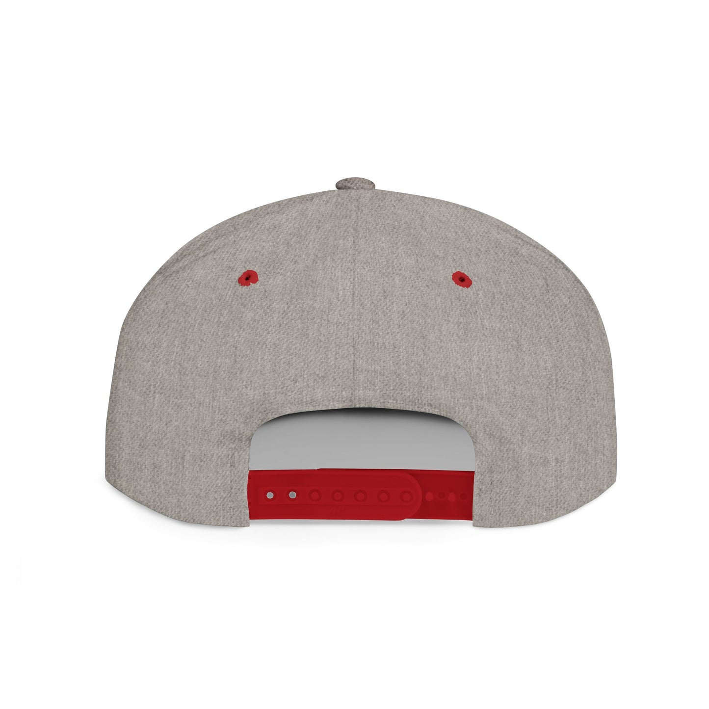 Flat Bill Snapback Hat — Diospo Gold Embroidered Logo