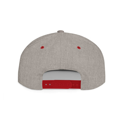 Flat Bill Snapback Hat — Diospo Gold Embroidered Logo