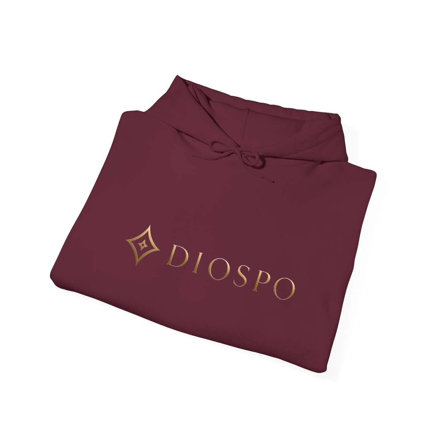Diopso Logo Hoodie — Minimalist Luxury White Pullover