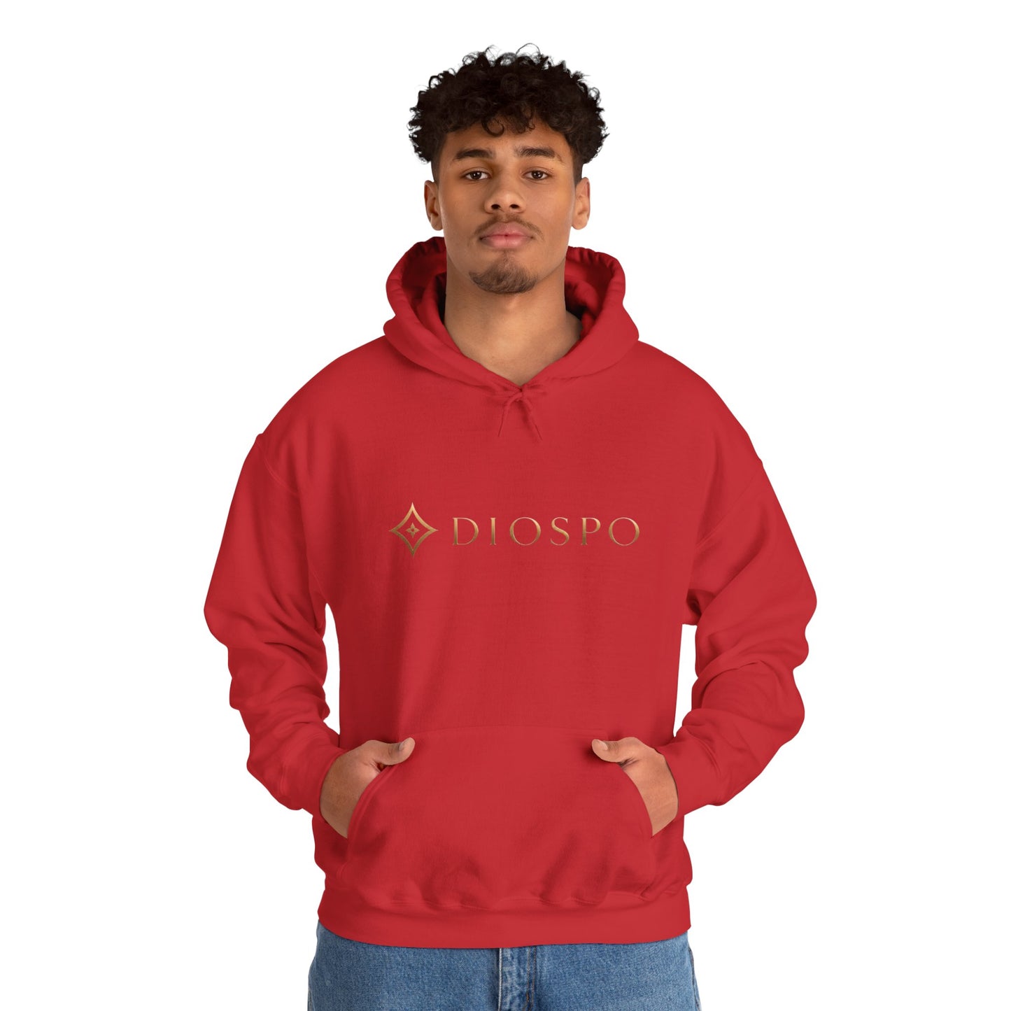 Diopso Logo Hoodie — Minimalist Luxury White Pullover