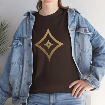 Monogram Gold PP Tee — Elegant Personalized Initials T-Shirt