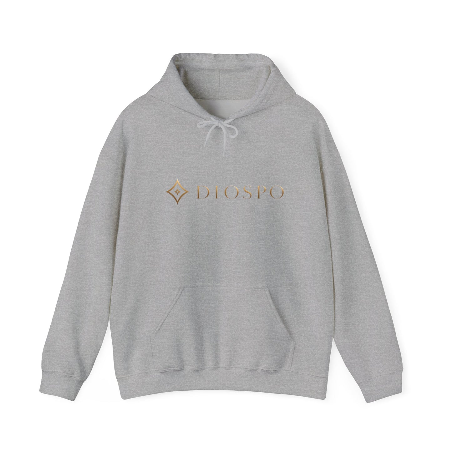 Diopso Logo Hoodie — Minimalist Luxury White Pullover