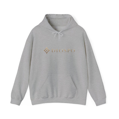 Diopso Logo Hoodie — Minimalist Luxury White Pullover