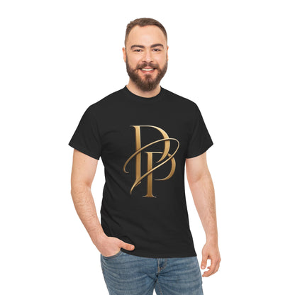 Monogram Gold PP Tee — Elegant Personalized Initials T-Shirt