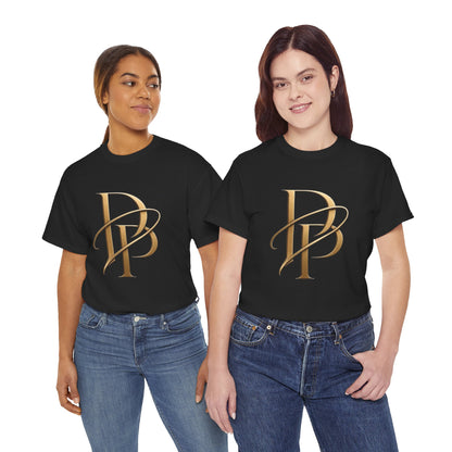 Monogram Gold PP Tee — Elegant Personalized Initials T-Shirt