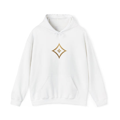 Diopso Logo Hoodie — Minimalist Luxury White Pullover