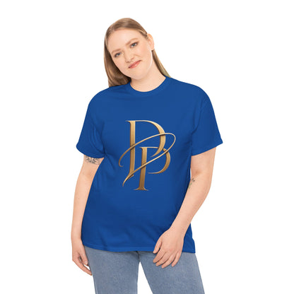 Monogram Gold PP Tee — Elegant Personalized Initials T-Shirt