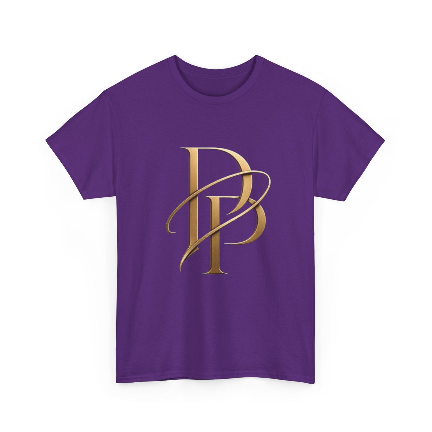 Monogram Gold PP Tee — Elegant Personalized Initials T-Shirt