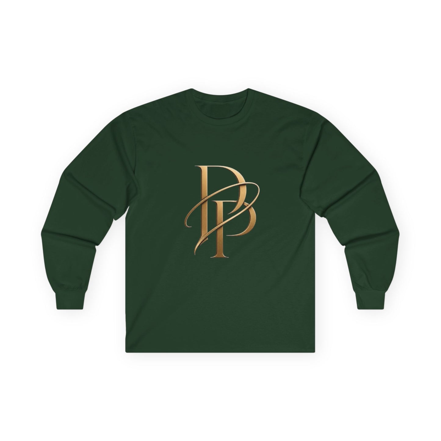 Monogram PB Gold Script Long Sleeve Tee