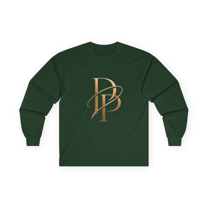 Monogram PB Gold Script Long Sleeve Tee