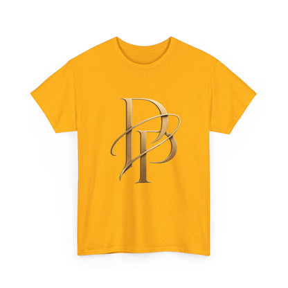 Monogram Gold PP Tee — Elegant Personalized Initials T-Shirt