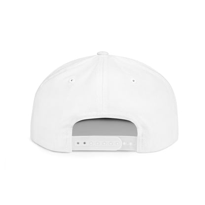 Flat Bill Snapback Hat — Diospo Gold Embroidered Logo