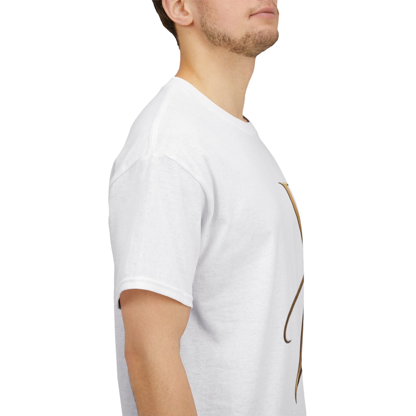 Monogram Gold PP Tee — Elegant Personalized Initials T-Shirt