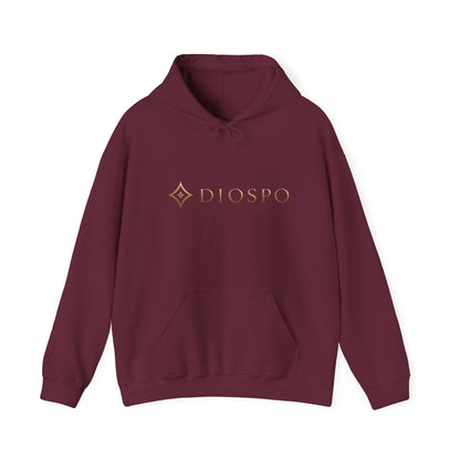 Diopso Logo Hoodie — Minimalist Luxury White Pullover