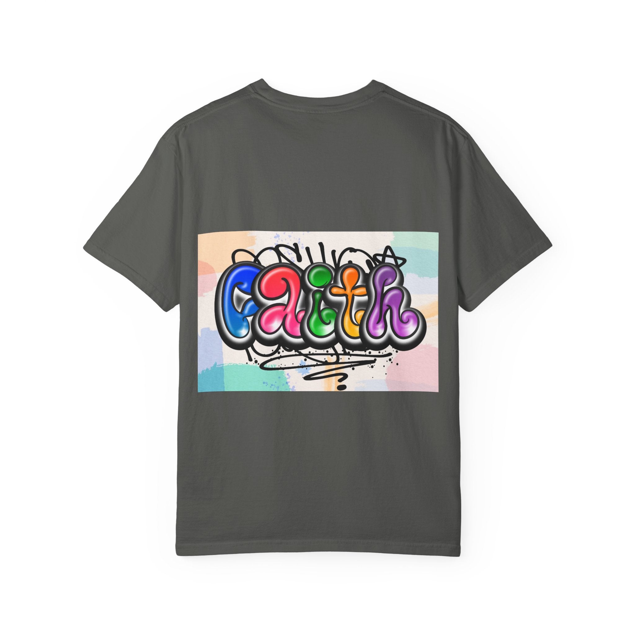 Faith Graffiti T-Shirt — Colorful Street Art Christian Tee