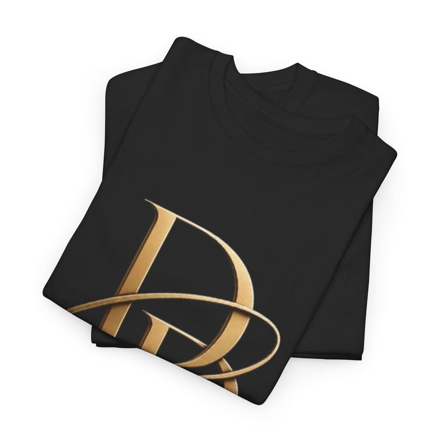 Monogram Gold PP Tee — Elegant Personalized Initials T-Shirt