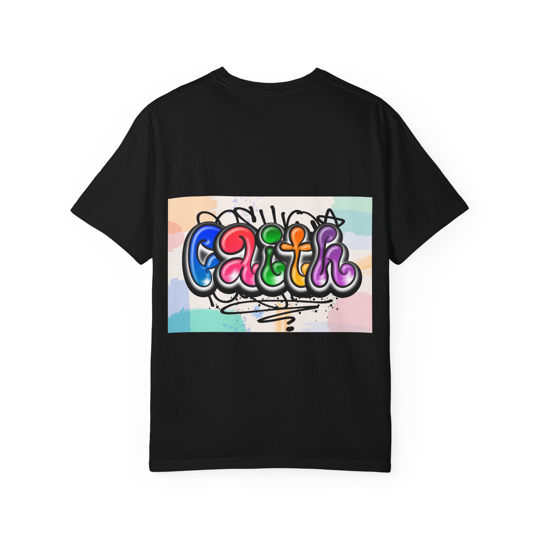 Faith Graffiti T-Shirt — Colorful Street Art Christian Tee