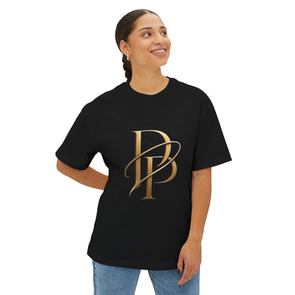 Monogram PB Gold Script Tee